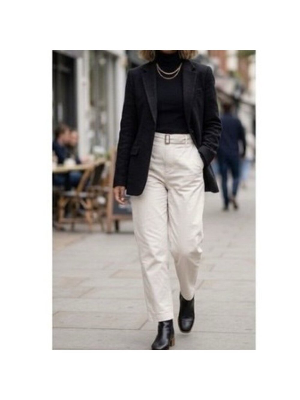 New Banana Republic Ultra High Rise Authentic Chino Pants Women's Size 4 Cream